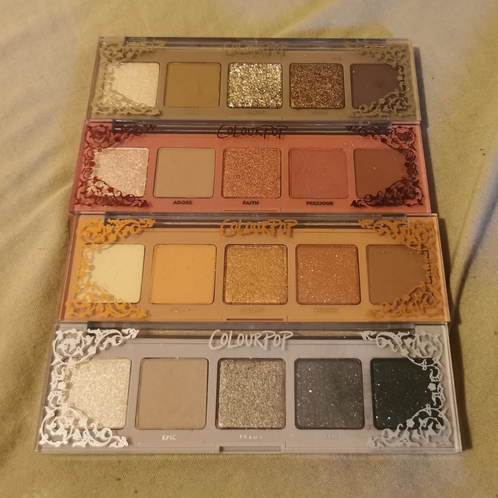 ColourPop 5 pan palettes